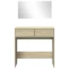  sonoma tölgy színű fésülködőasztal tükörrel 80x39x80 cm