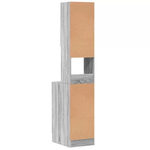  szürke sonoma színű szerelt fa konyhaszekrény 35 x 50 x 180 cm