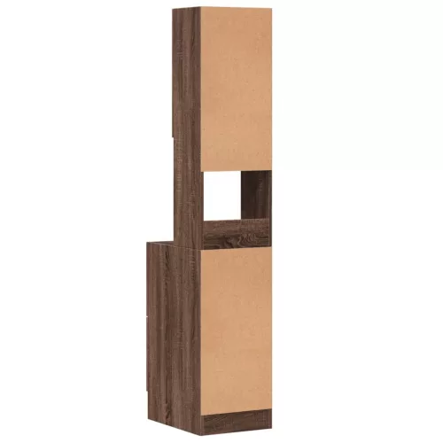  barna tölgy színű szerelt fa konyhaszekrény 35 x 50 x 180 cm