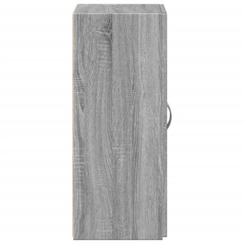  szürke sonoma színű szerelt fa irattartó szekrény 60x32x77,5 cm