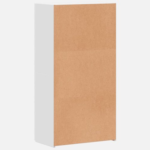  fehér szerelt fa irattartó szekrény 60 x 32 x 115 cm