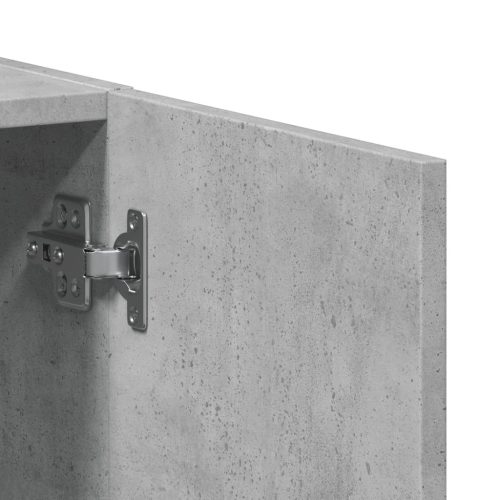  betonszürke szerelt fa irattartó szekrény 60 x 32 x 115 cm