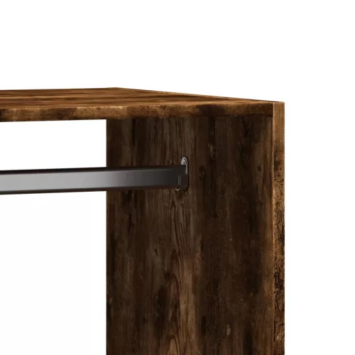  füstös tölgy színű szerelt fa ruhásszekrény 77 x 48 x 102 cm