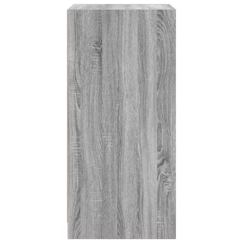  szürke sonoma színű szerelt fa ruhásszekrény 48 x 41 x 102 cm