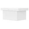  fehér szerelt fa dohányzóasztal 100 x 55 x 40 cm