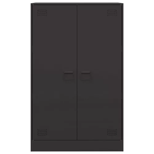  fekete acél tálalószekrény 67 x 39 x 107 cm