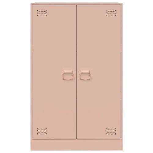  rózsaszín acél tálalószekrény 67 x 39 x 107 cm