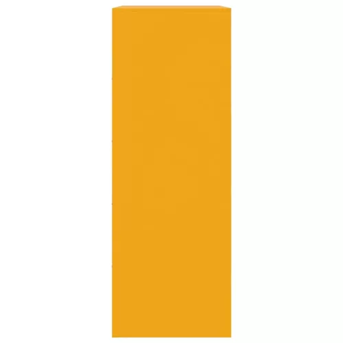  mustársárga acél tálalószekrény 67 x 39 x 107 cm