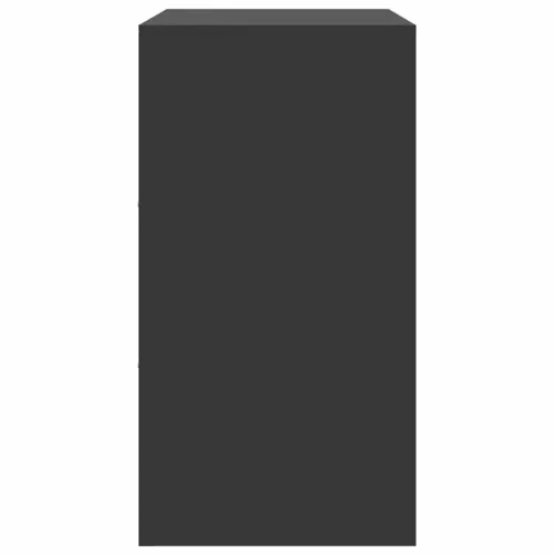  fekete acél tálalószekrény 67 x 39 x 73 cm