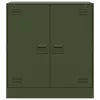  olívazöld acél tálalószekrény 67 x 39 x 73 cm