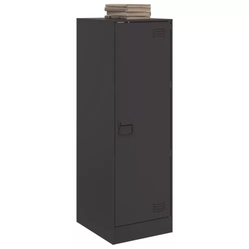  fekete acél tálalószekrény 34,5x39x107 cm