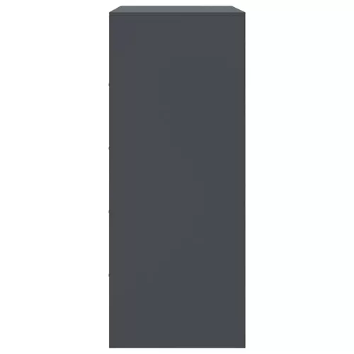  antracitszürke acél magasszekrény 67 x 39 x 95 cm