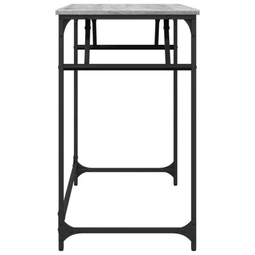  szürke sonoma szerelt fa és porszórt acél íróasztal 100x45x76cm