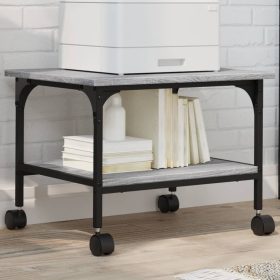    2 szintes szürke sonoma színű nyomtatóállvány 50 x 40 x 38 cm