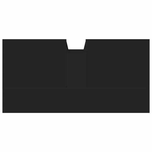  fekete szerelt fa fürdőszobai mosdószekrény 60 x 30 x 60 cm