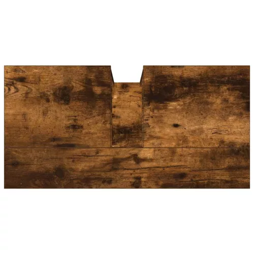  füstölt tölgy szerelt fa fürdőszobai mosdószekrény 60x30x60 cm