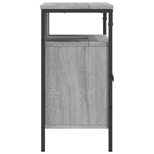  szürke sonoma szerelt fa fürdőszobai mosdószekrény 60x30x60 cm