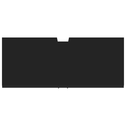  fekete szerelt fa fürdőszobai mosdószekrény 80 x 33 x 60 cm