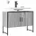  szürke sonoma szerelt fa fürdőszobai mosdószekrény 80x33x60 cm