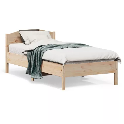  tömör fenyőfa ágy matrac nélkül 75 x 190 cm