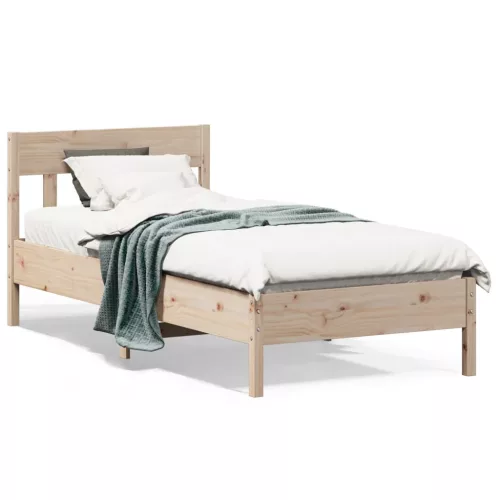  tömör fenyőfa ágy matrac nélkül 75 x 190 cm