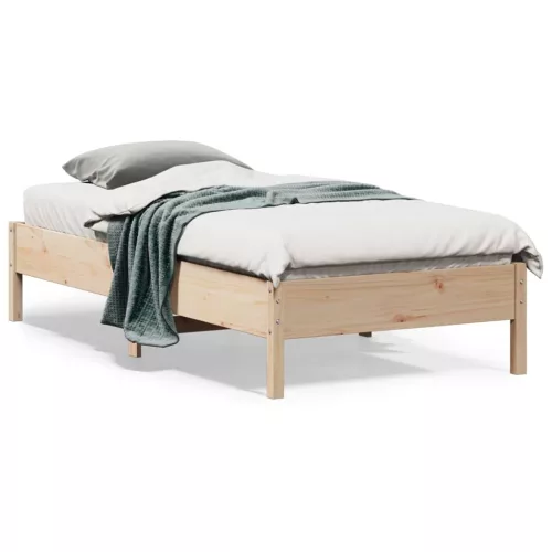 tömör fenyőfa ágy matrac nélkül 75 x 190 cm
