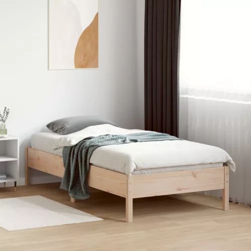  tömör fenyőfa ágy matrac nélkül 75 x 190 cm