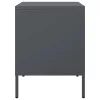  2 db antracitszürke acél éjjeliszekrény 36 x 39 x 50,5 cm