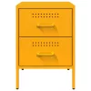  mustársárga acél éjjeliszekrény 36 x 39 x 50,5 cm
