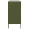  olívazöld acél tálalószekrény 68 x 39 x 79 cm