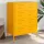  mustársárga acél tálalószekrény 68 x 39 x 89 cm
