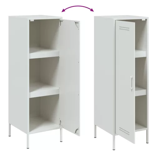  fehér acél magasszekrény 36 x 39 x 113 cm