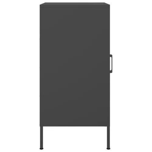  2 db fekete acél tálalószekrény 36 x 39 x 72 cm