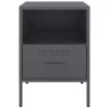  antracitszürke acél éjjeliszekrény 36 x 39 x 50,5 cm
