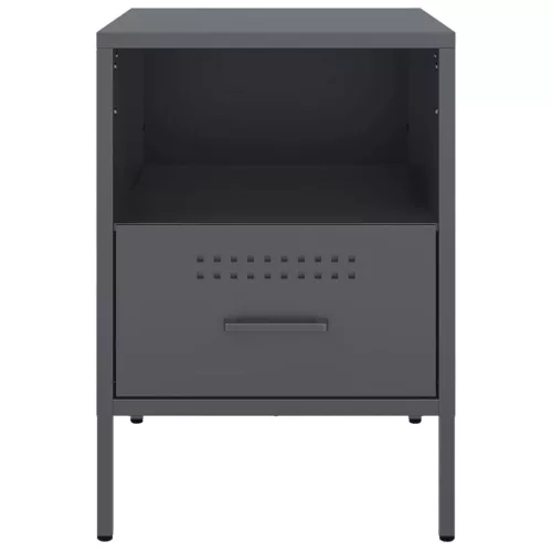  antracitszürke acél éjjeliszekrény 36 x 39 x 50,5 cm