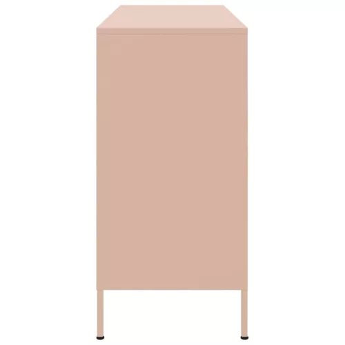  rózsaszín acél tálalószekrény 100,5 x 39 x 79 cm