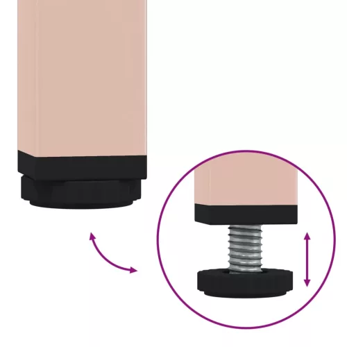  rózsaszín acél magasszekrény 68 x 39 x 101,5 cm