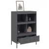  antracitszürke acél magasszekrény 68 x 39 x 101,5 cm