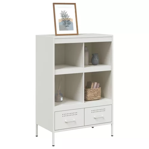  fehér acél magasszekrény 68 x 39 x 101,5 cm