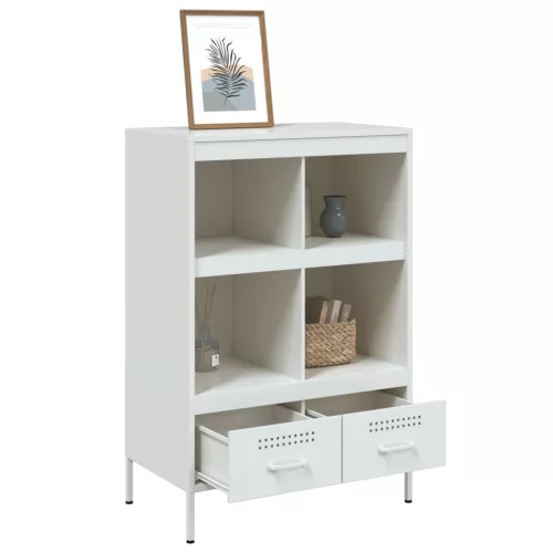  fehér acél magasszekrény 68 x 39 x 101,5 cm