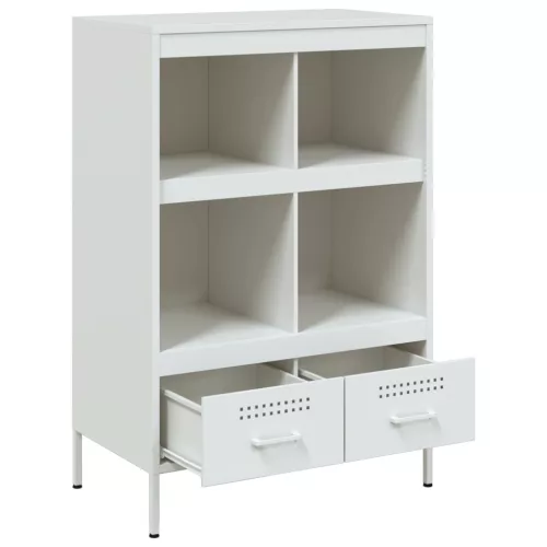  fehér acél magasszekrény 68 x 39 x 101,5 cm