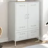  fehér acél magasszekrény 68 x 39 x 101,5 cm