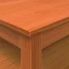  viaszbarna tömör fenyőfa dohányzóasztal 100 x 100 x 40 cm