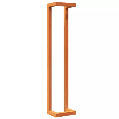  viaszbarna tömör fenyőfa törülközőtartó 23 x 18 x 110 cm