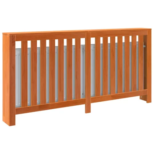  viaszbarna tömör fenyőfa radiátorburkolat 169x19x84 cm