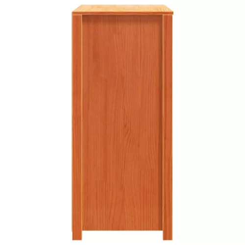  viaszbarna tömör fenyőfa kisszekrény 100 x 40 x 90 cm