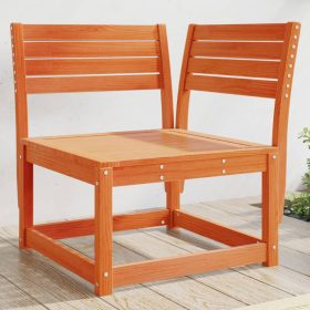    viaszbarna tömör fenyőfa kerti sarokkanapé 73 x 73 x 78 cm