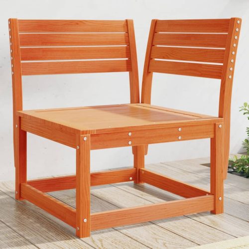  viaszbarna tömör fenyőfa kerti sarokkanapé 73 x 73 x 78 cm