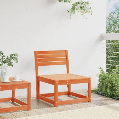  viaszbarna tömör fenyőfa kerti kanapé