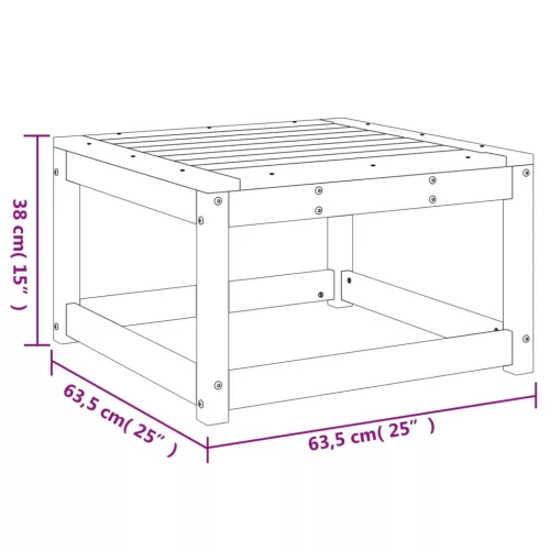  tömör fenyőfa kerti lábzsámoly